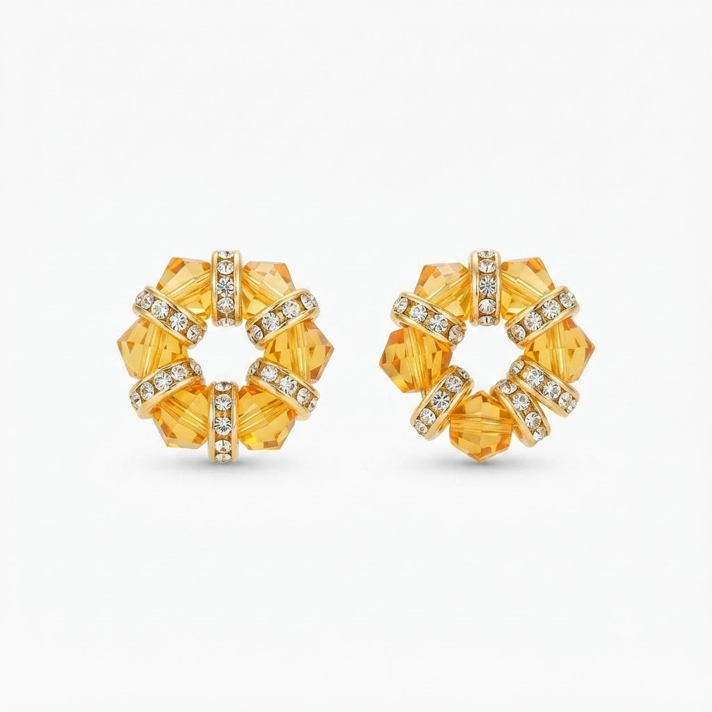 Premium Crystal Studded Ladoo Gopal Kada / Bracelet Set