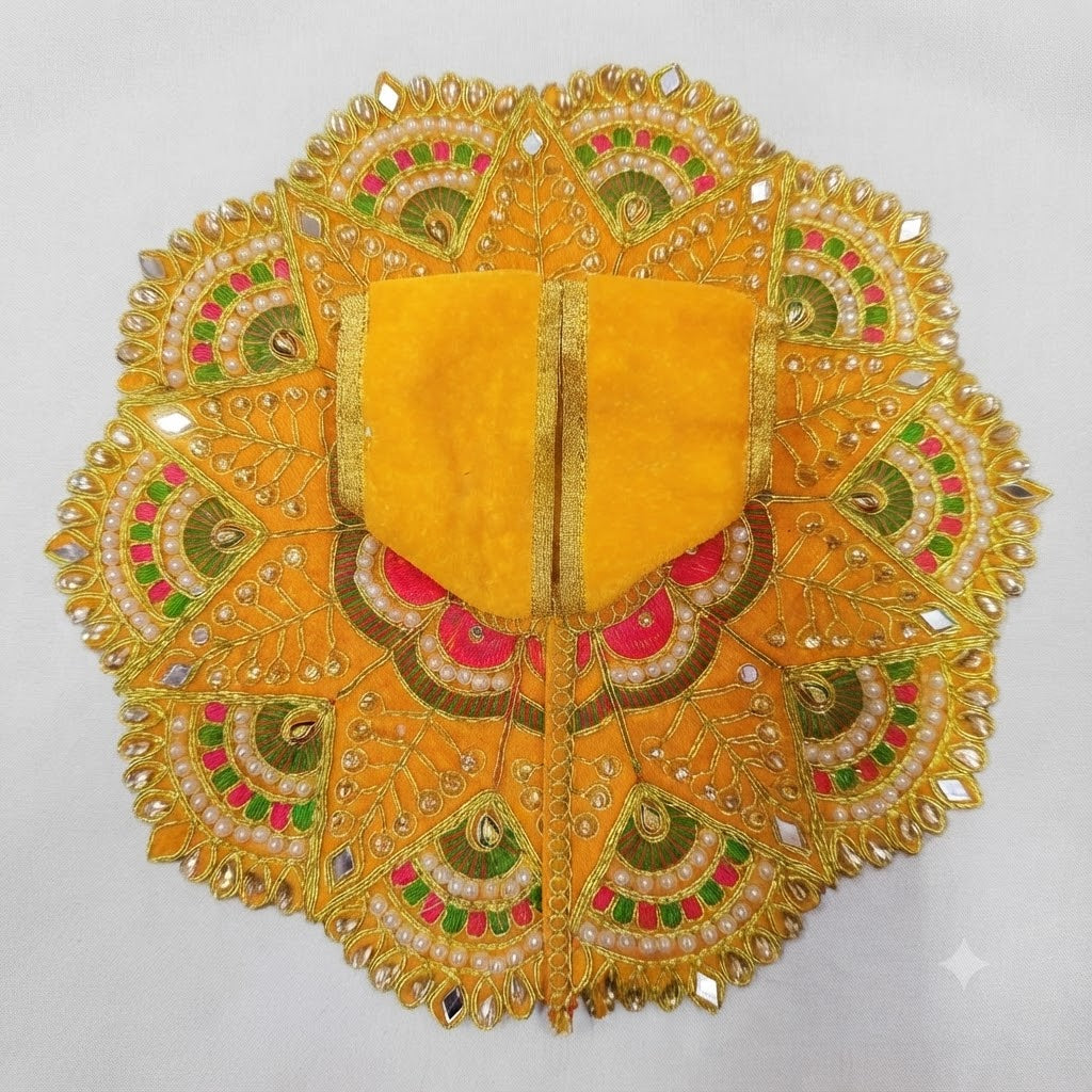 Rajkamal Designer Poshak Royal Basanti (Yellow) for Laddu Gopal