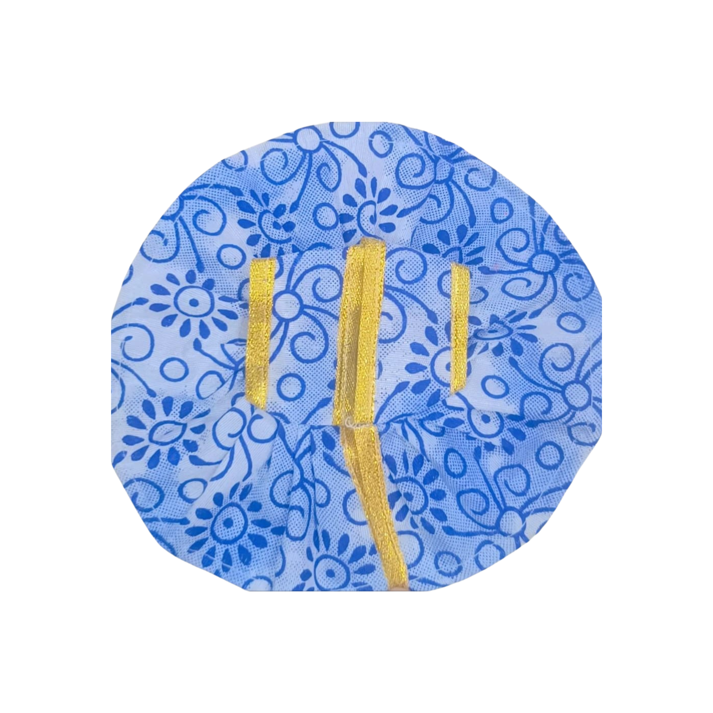Divine Floral Poshak in Serene Blue