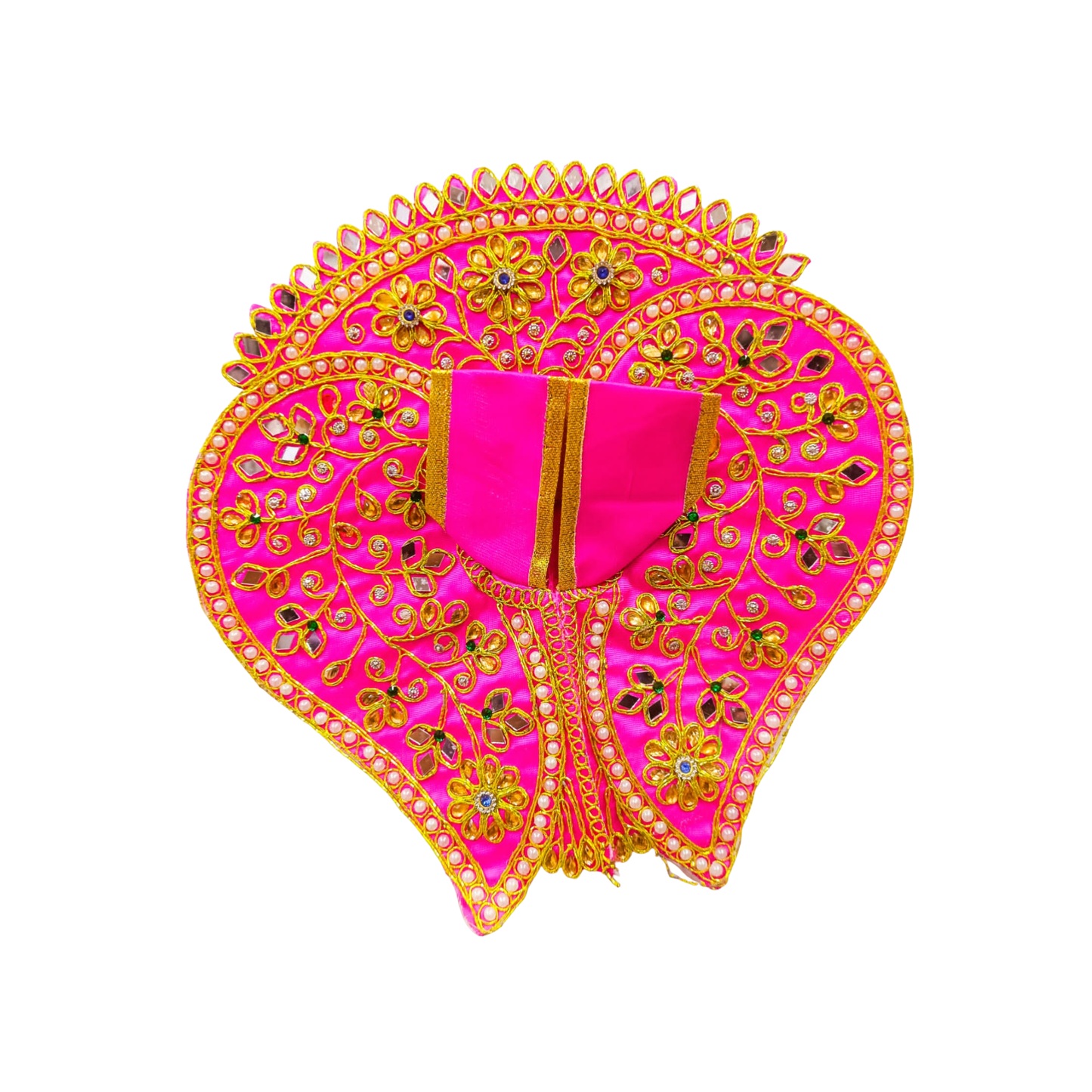 Royal Pink Embroidered Laddu Gopal Poshak