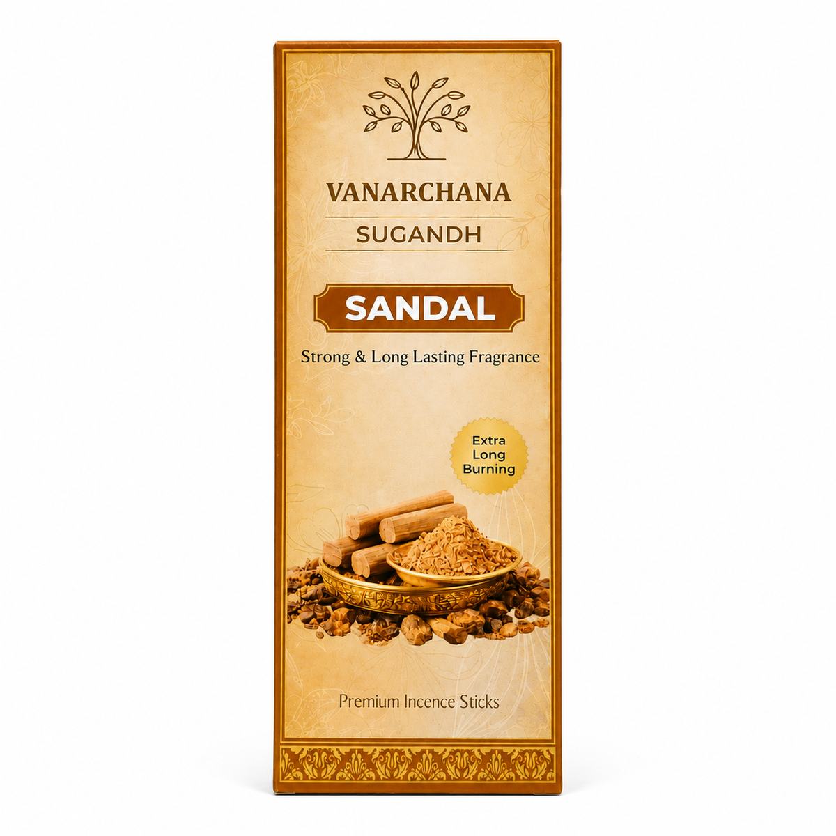 Vanarchana Sugandh Sandal – Premium Incense Sticks with Strong & Long-Lasting Fragrance