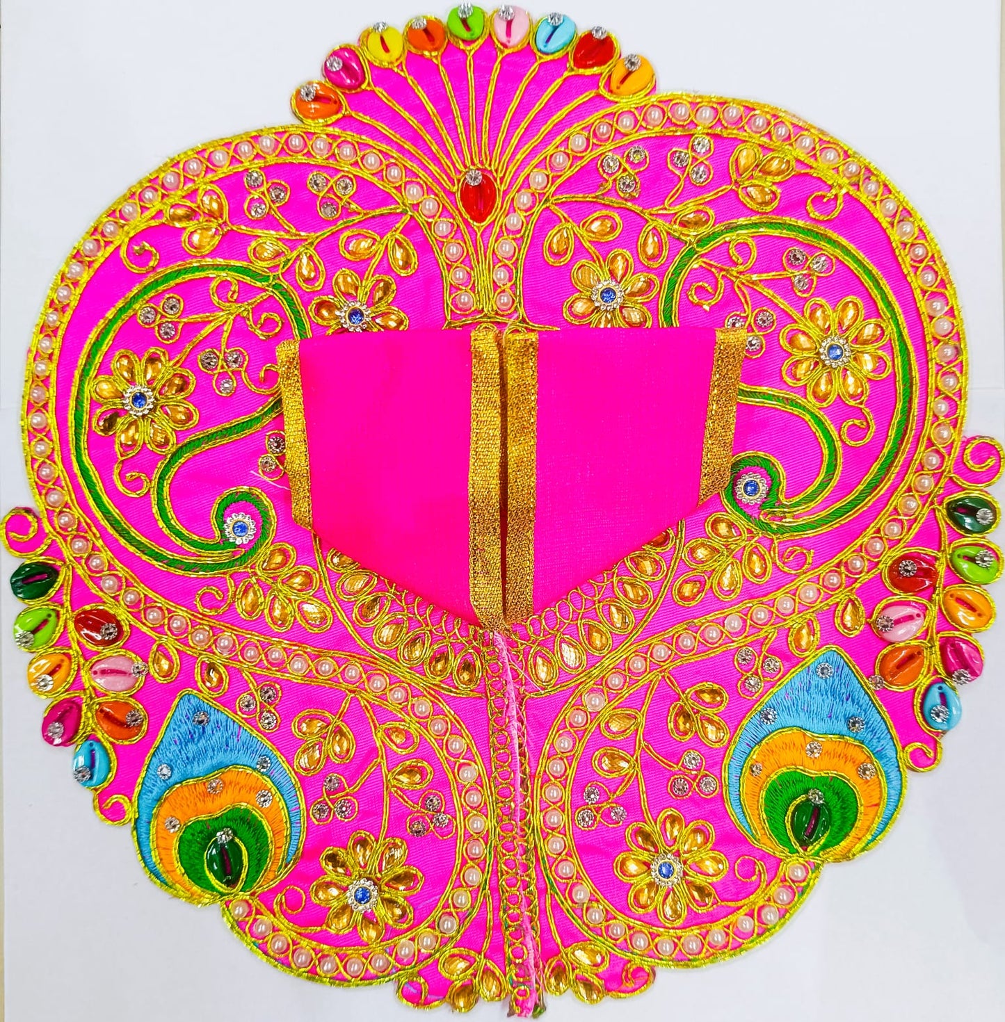Royal Peacock Poshak in Divine Pink