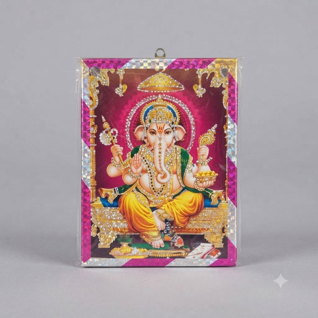 Divine Lord Ganesha Picture – Auspicious Wall Art for Home Temple, Office & Prosperity