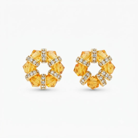 Premium Crystal Studded Ladoo Gopal Kada / Bracelet Set