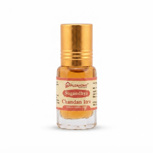 Pure Chandan Itra – Traditional Sandalwood Fragrance Oil Roll-On for Puja & Daily Wear
