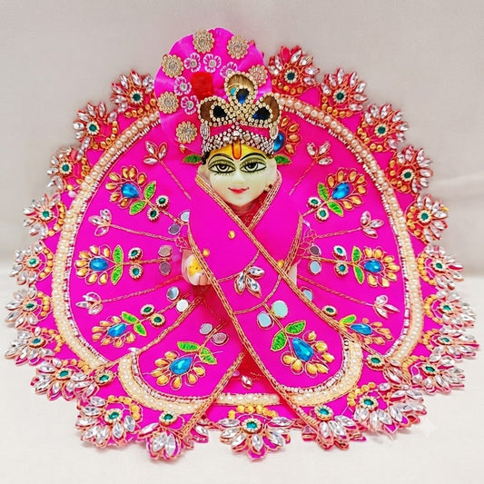 Pushpanjali Poshak Radha Pink for Laddu Gopal (without pagri)