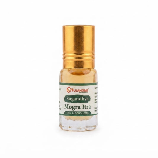 Pure Mogra Itra – Traditional Jasmine Fragrance Oil Roll-On for Puja & Daily Wear