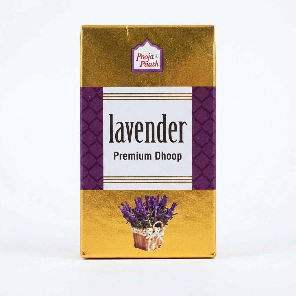 Pooja Paath Lavender – Premium Dhoop for Relaxation and Home Fragrance