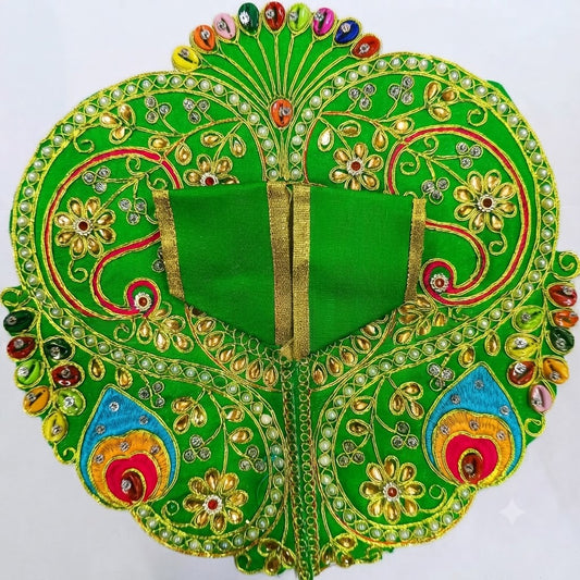 Shankh Shringar Poshak Yamuna Green for Laddu Gopal