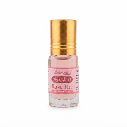 Pure Rose Itra – Traditional Gulab Fragrance Oil Roll-On for Puja & Daily Wear
