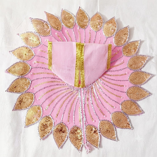Swarna Patrika Poshak Radha Pink for Laddu Gopal