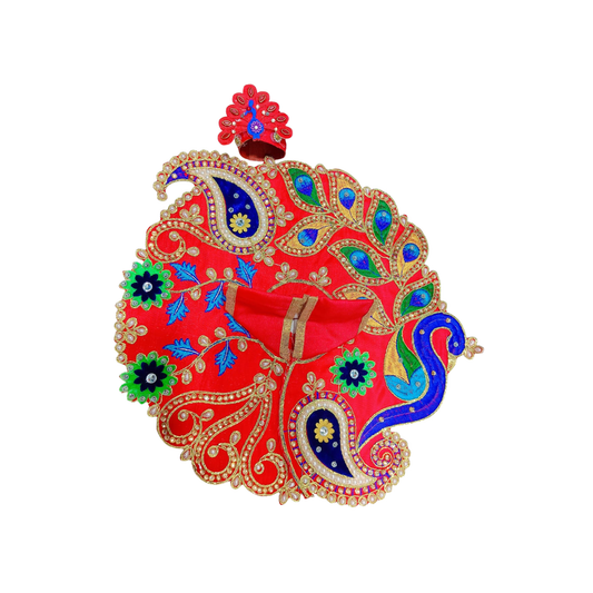 Royal Peacock Design Laddu Gopal Poshak
