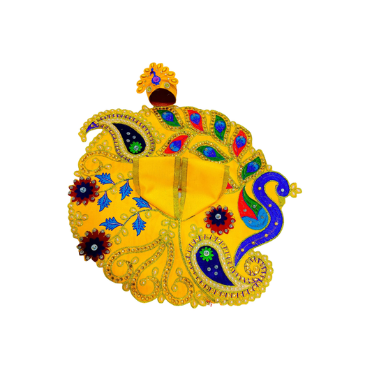 Peacock Design Laddu Gopal Poshak Set
