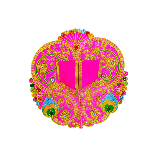Royal Peacock Poshak in Divine Pink