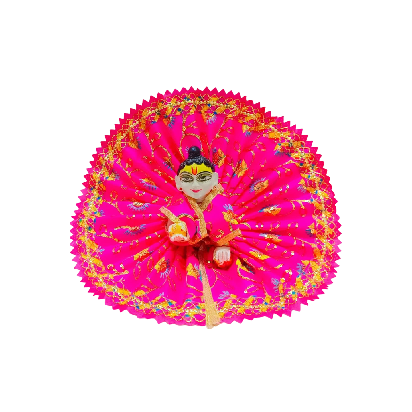 Gulabi Pushp Vraj Shringar Dress