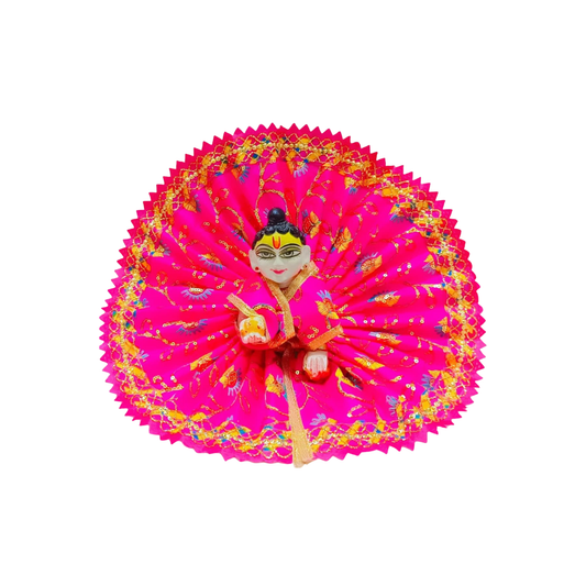 Gulabi Pushp Vraj Shringar Dress