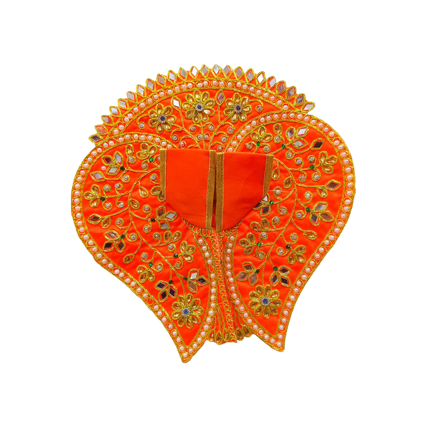 Orange Floral Designer Laddu Gopal Dress