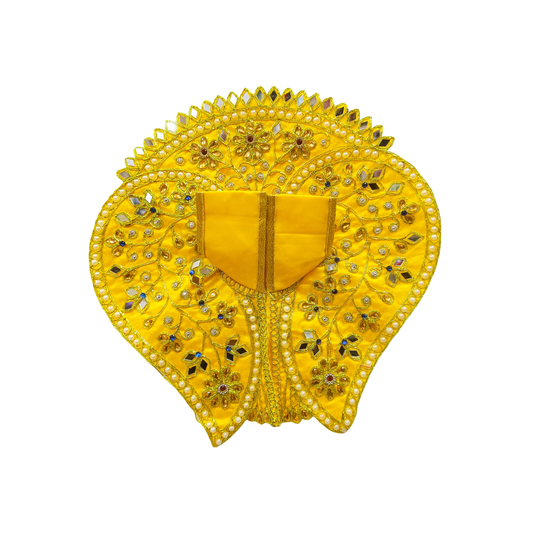 Golden Vrindavan Leaf Shringar Poshak