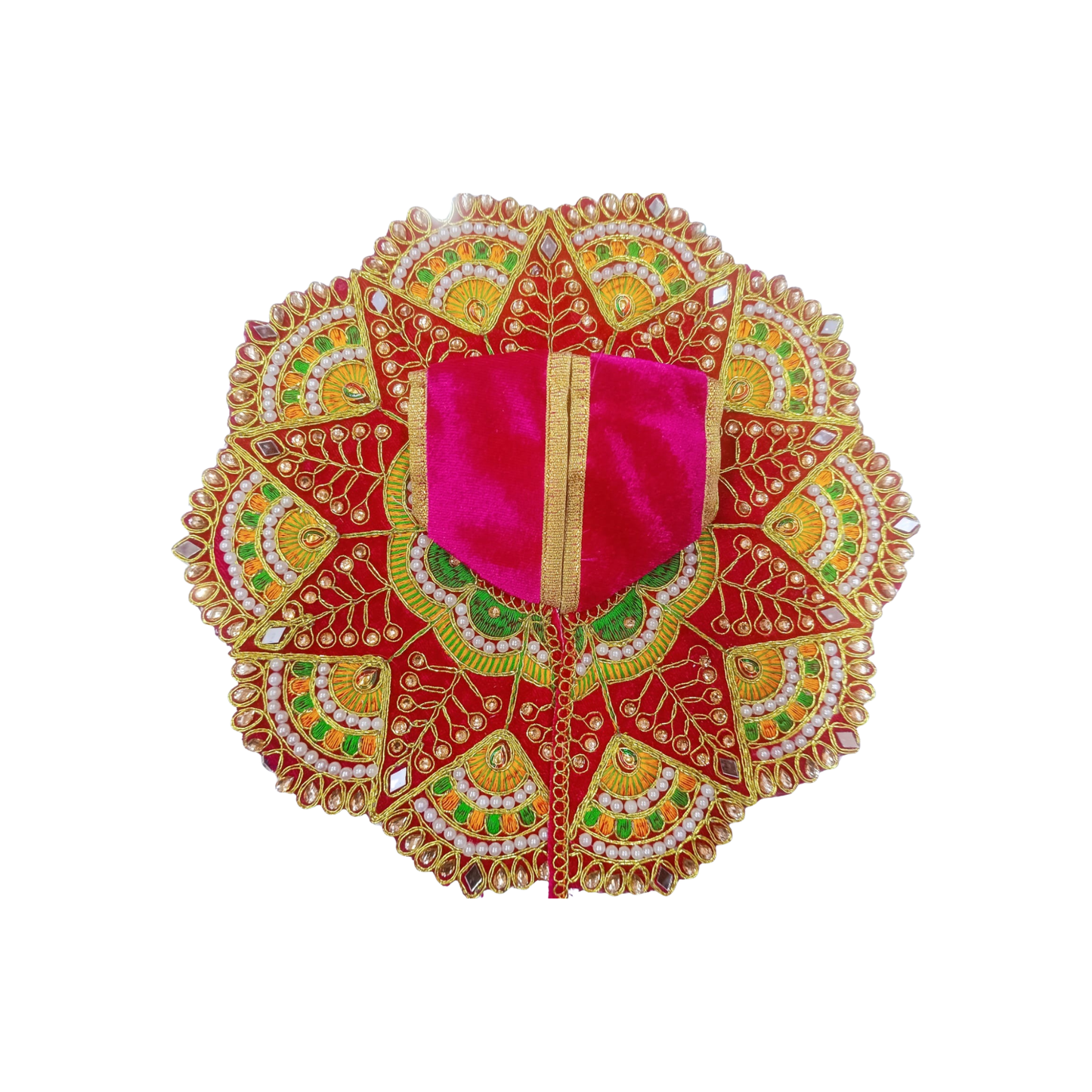 Red Designer Laddu Gopal Dress