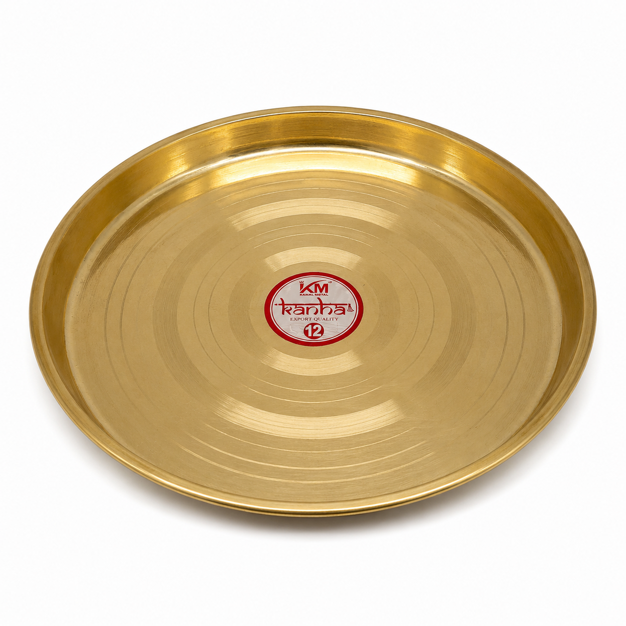 Big Brass Plate – Traditional Puja & Ritual Plate
