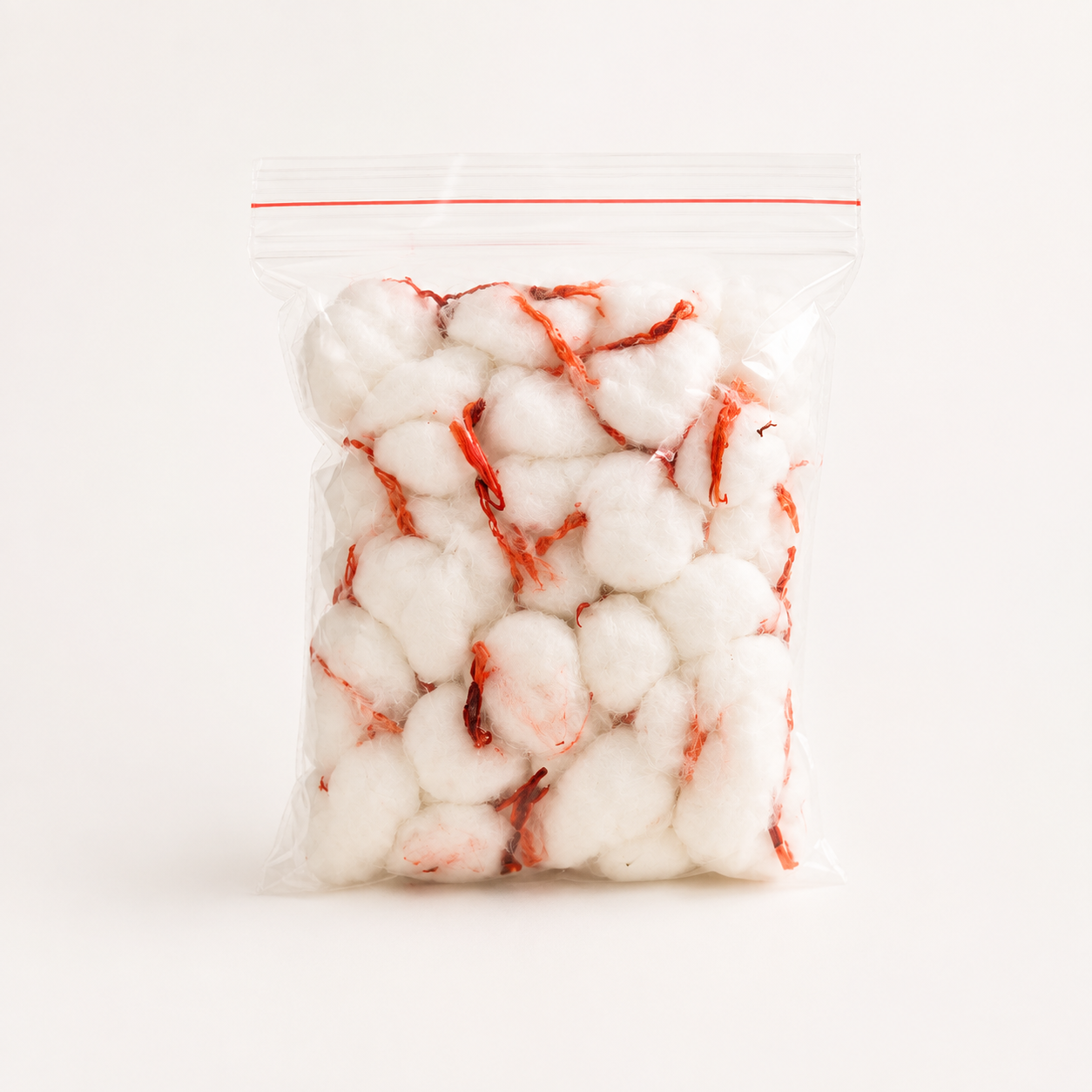 Pooja Cotton Wicks - Red