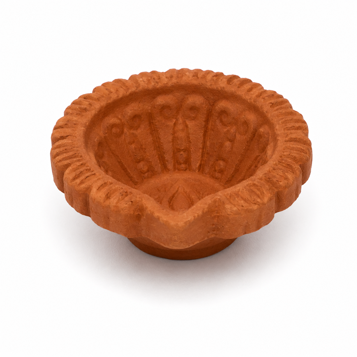 Round Design 2 Inch Terracotta Diya
