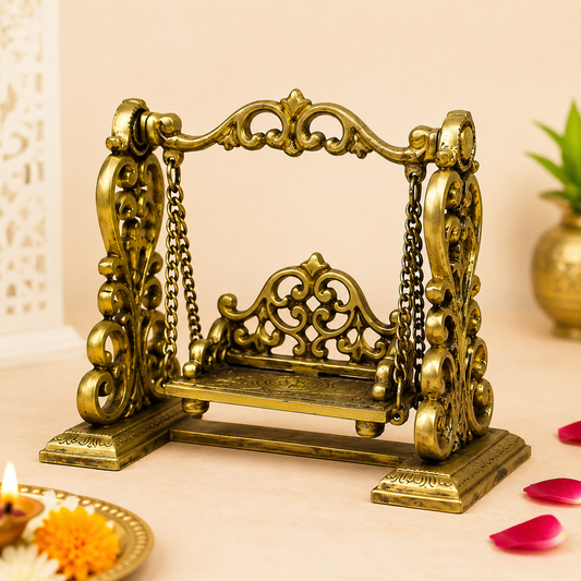 Brass Decorative Jhula Swing for Pooja & Home Décor