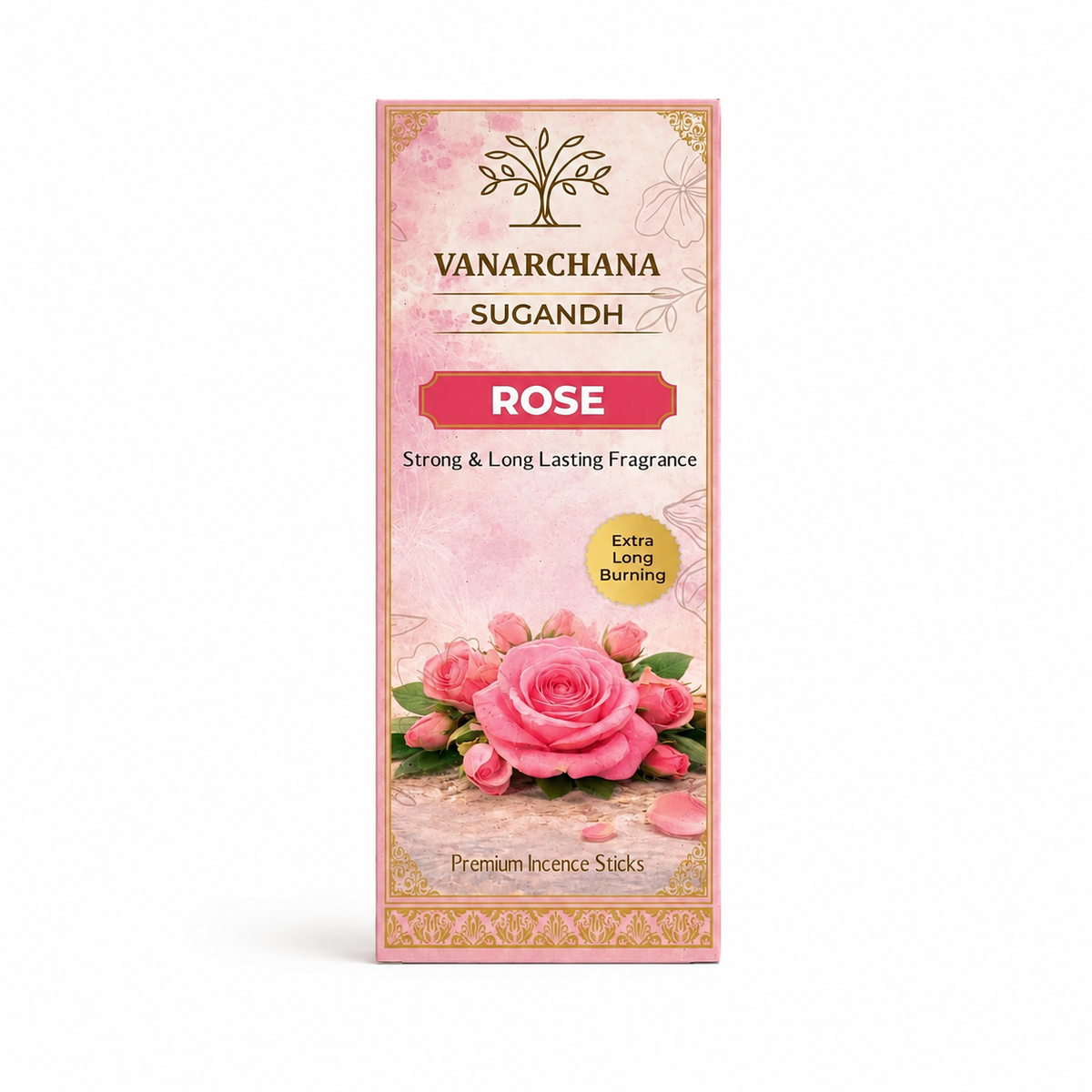 Vanarchana Sugandh Rose – Premium Incense Sticks with Strong & Long-Lasting Fragrance