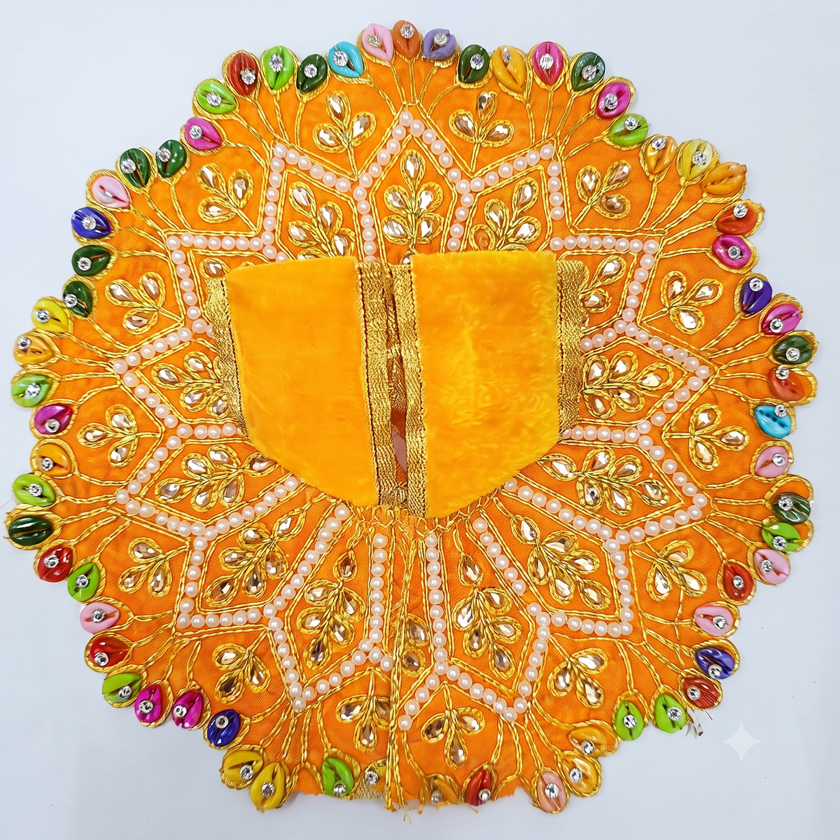 Moti Ratna Poshak Royal Basanti (Yellow) for Laddu Gopal