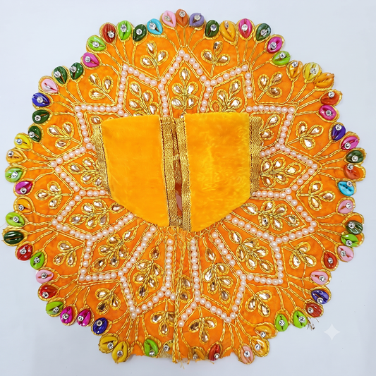 Moti Ratna Poshak Royal Basanti (Yellow) for Laddu Gopal