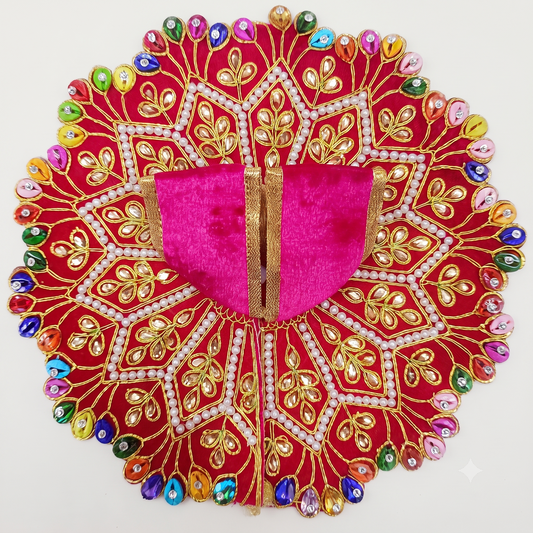 Moti Ratna Poshak Radha Pink – Designer Laddu Gopal Dress