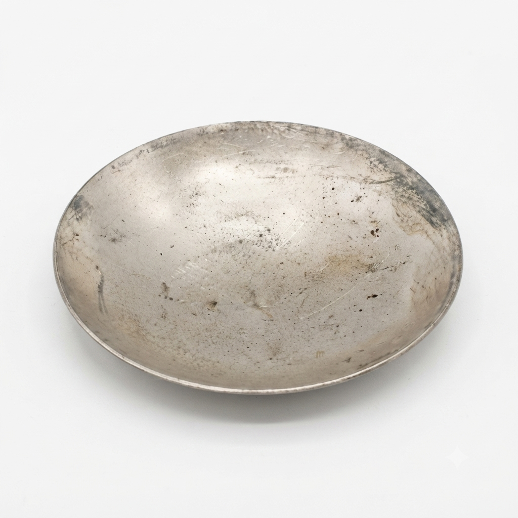 Traditional Large Chaya Patra (Shadow Reflection Metal Bowl) for Rituals