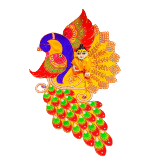 Divine Peacock Feather Laddu Gopal Poshak Set