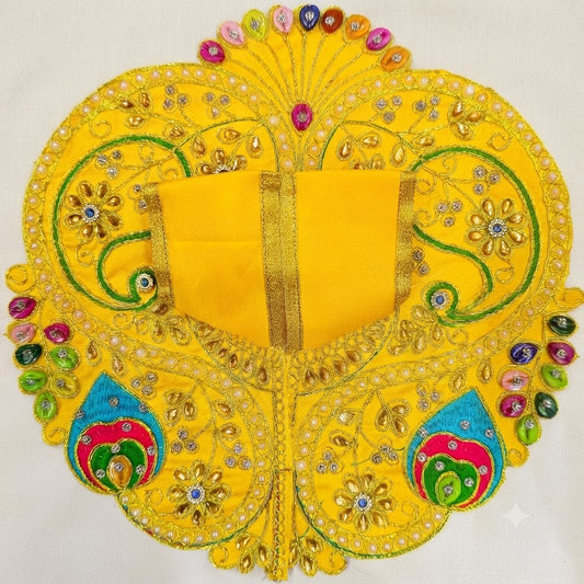 Shankh Shringar Poshak Royal Basanti (Yellow) for Laddu Gopal