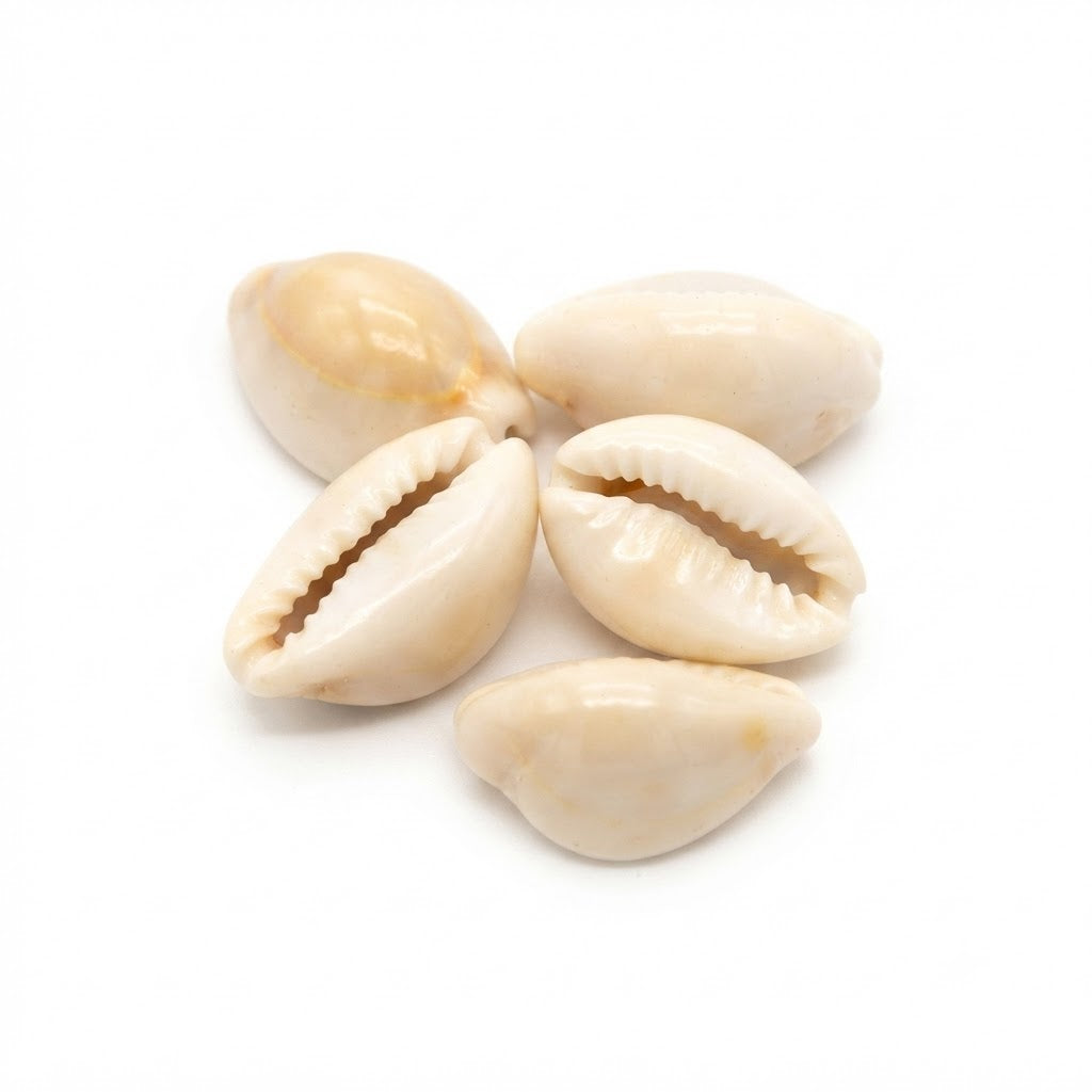 Natural White Cowrie Shells (Kaudi) – Sacred Cowry Shells for Wealth, Puja & Vastu Remedies(single pics)