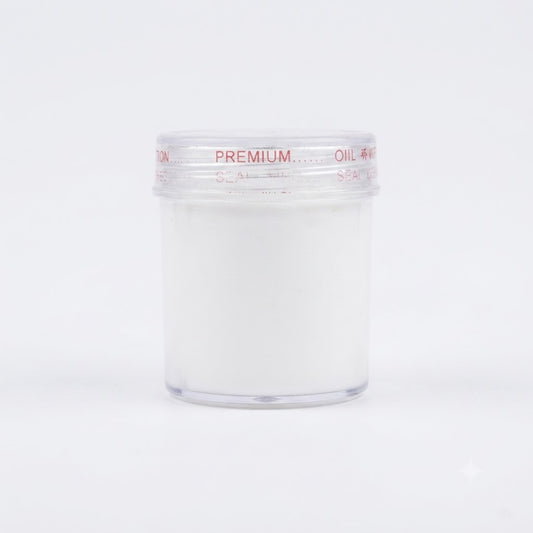 Pure Fine Bura Powder (Traditional White Sugar Powder) in Storage Jar