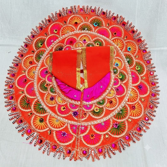 Navrang Shringar Poshak Kesari Orange for Laddu Gopal