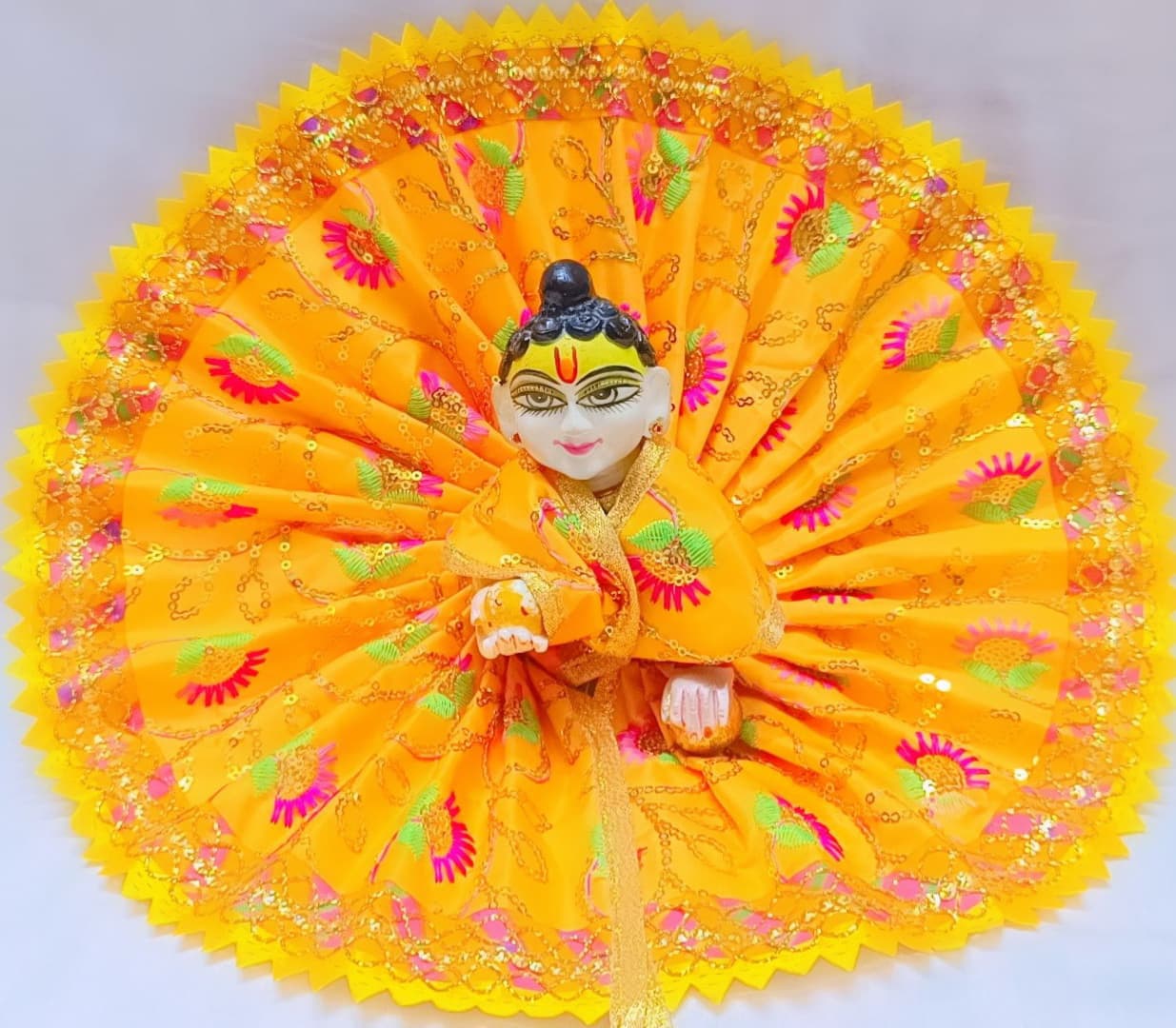 Divine Laddu Gopal Designer Poshak – Yellow Festive Collection