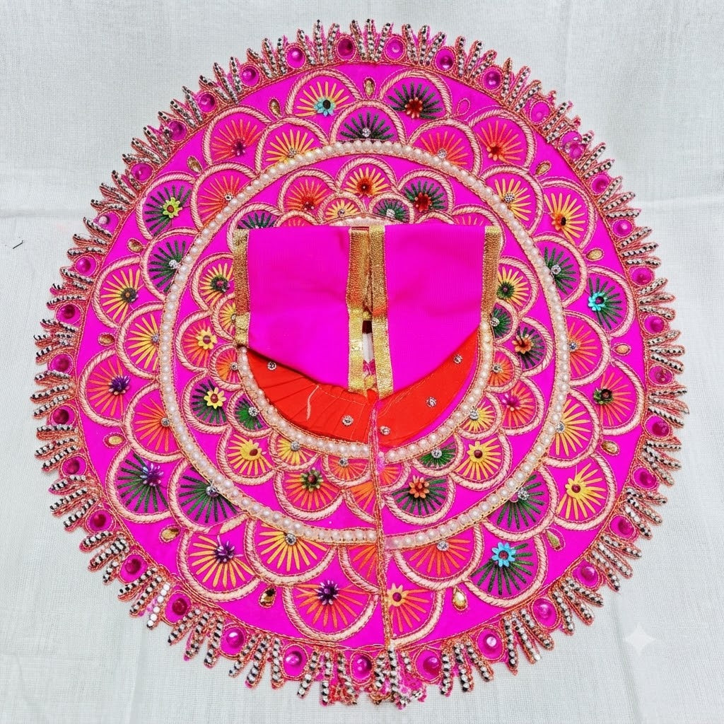 Navrang Shringar Poshak Radha Pink for Laddu Gopal