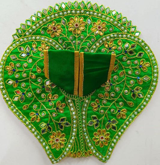 Emerald Green Designer Laddu Gopal Poshak
