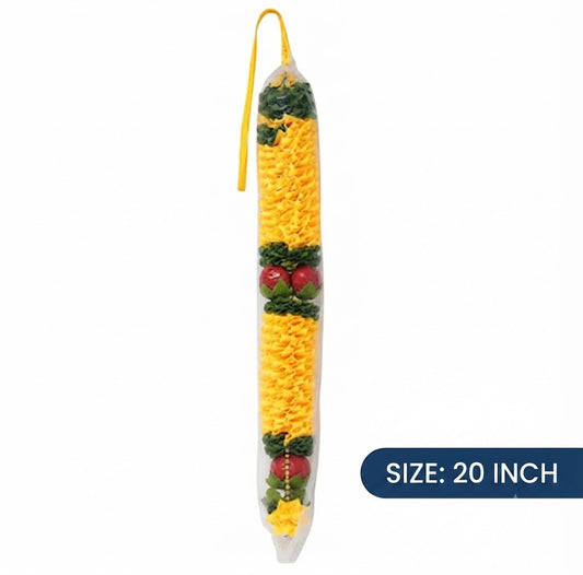 Premium Orange Marigold  Mala for Festive Decoration (20 inch)