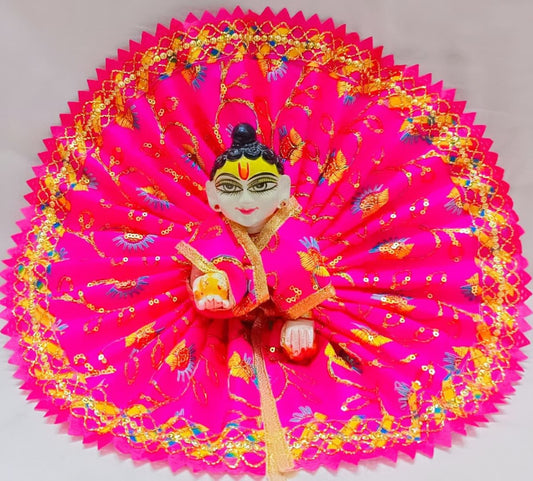 Gulabi Pushp Vraj Shringar Dress