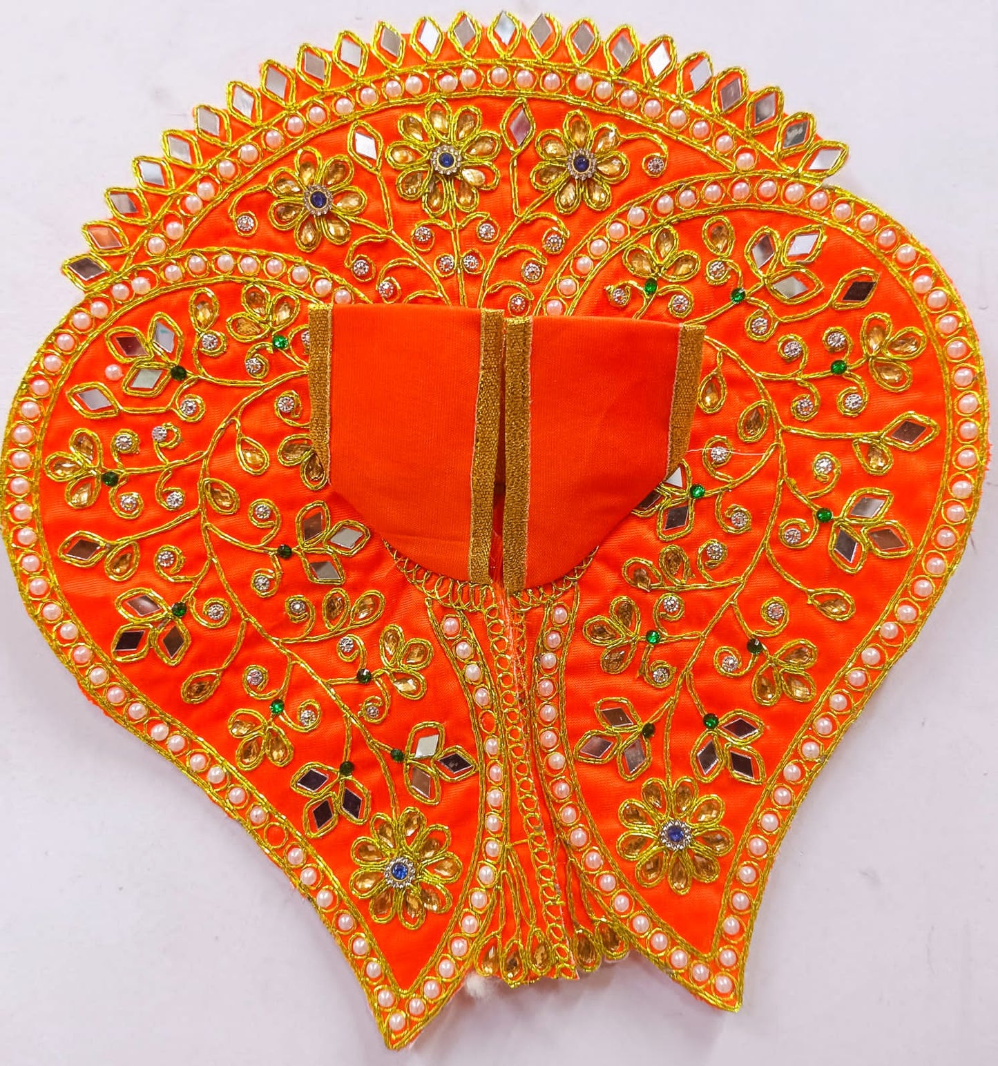 Orange Floral Designer Laddu Gopal Dress