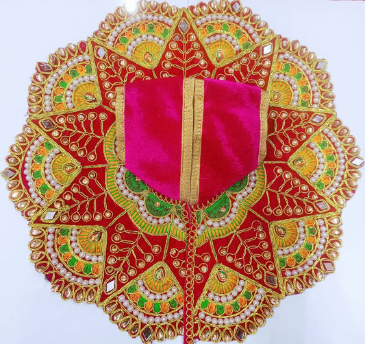 Red Designer Laddu Gopal Dress
