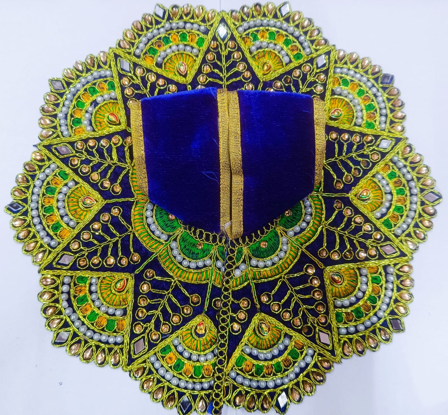 Royal Blue Designer Laddu Gopal Poshak