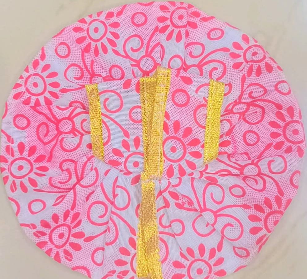 Sacred Floral Poshak in Divine Pink