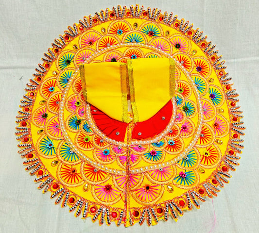 Sunshine Yellow Designer Shringar Poshak