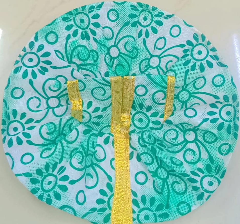 Vrindavan Green Floral Laddu Gopal Circular Poshak