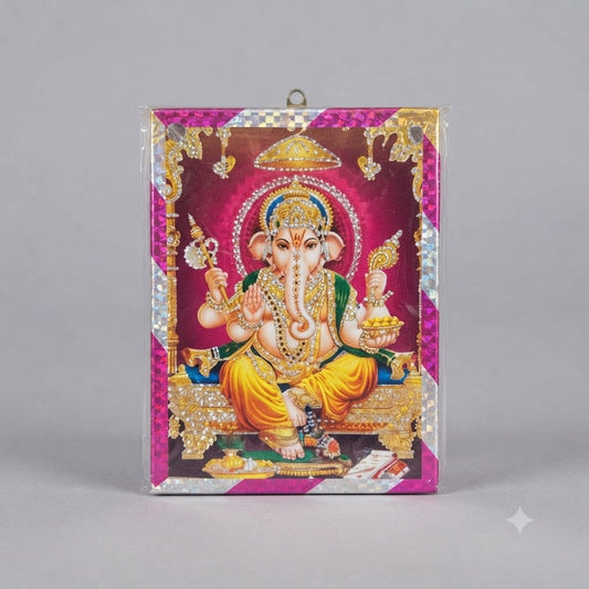 Divine Lord Ganesha Picture – Auspicious Wall Art for Home Temple, Office & Prosperity